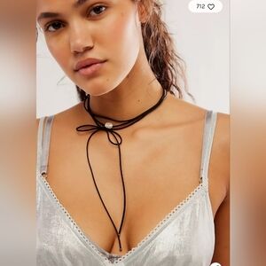 NEW- Free People Grapejuice Blues Choker, Black - $38!!